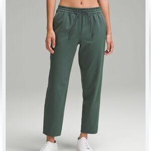 Lululemon Tapered-Leg Mid-Rise Elastic Waist Pant *Luxtreme in Olive Green
